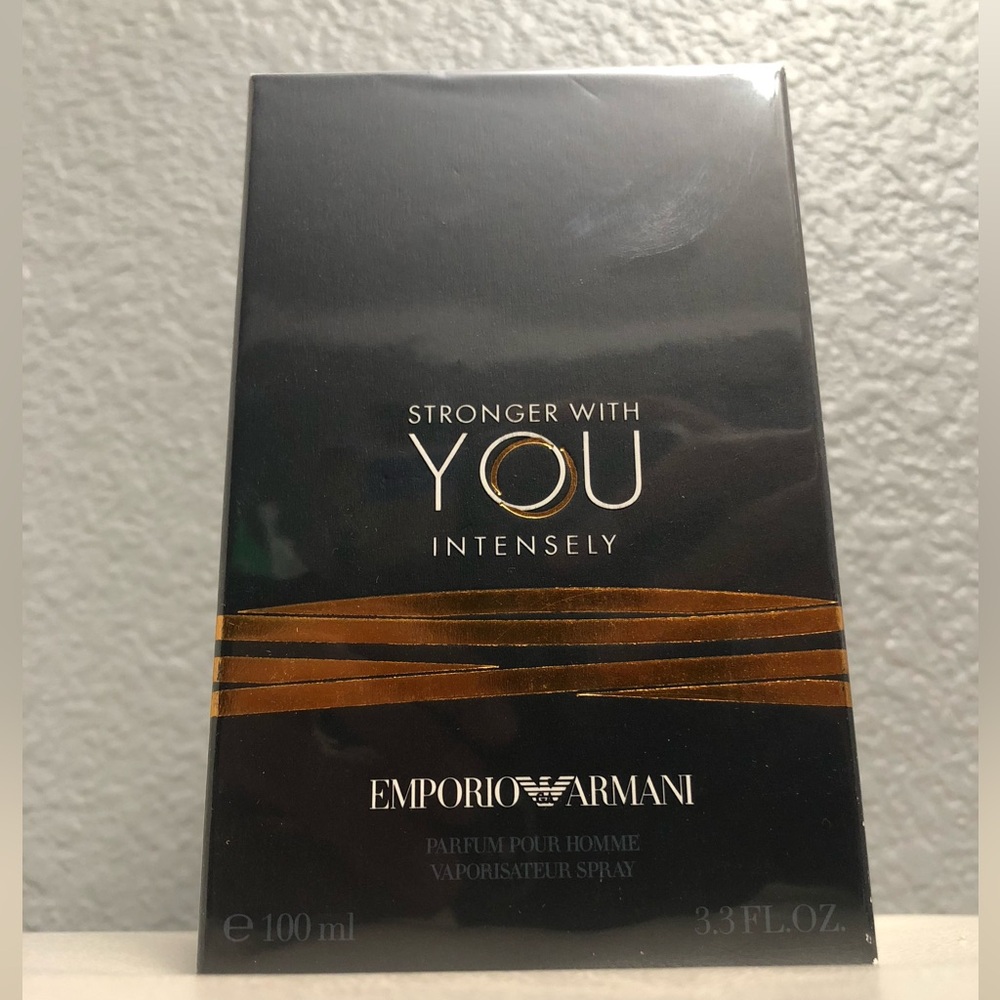 Emporio Armani Stronger With You Intensely - Black and Bronze Packaging